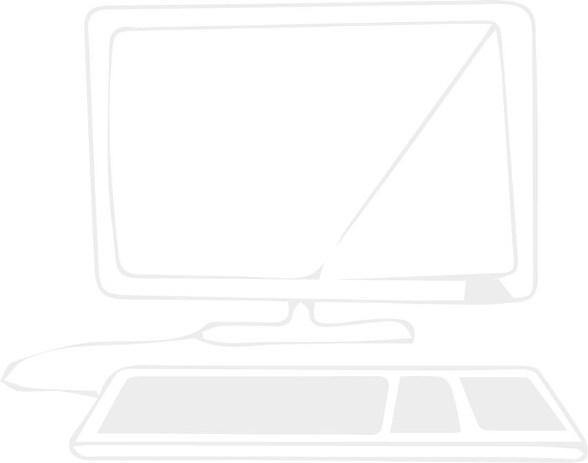 Monitor mit Tastatur
